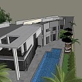 Villa 3d model