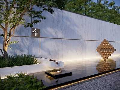 Modern landscape wall entrance opposite landscape modeling landscape wall demonstration area waterscape wall residential area wall entrance wall plant combination rabbit sculpture model