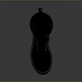 Black Leather Knee High Lace Up Boots With Yellow Stitching And Heel Tab