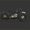 Modern motorcycle two-wheeled motorcycle off-road motorcycle road racing motorcycle 3d model