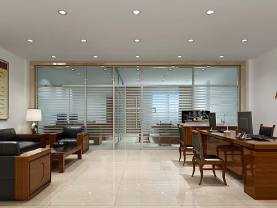 New Chinese Office 3d model New Chinese Office 3d model