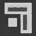 Outdoor Wicker Sofa And Coffee Table Set With Light Gray Cushions Glass Top Stone Patio