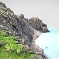 Modern Cliff 3d model