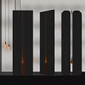 Modern screen partition 3d model