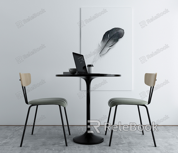 Modern Casual Table and Chair Combination Cafe Dining Table and Chair model