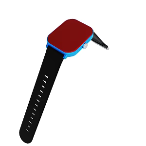 Unisex Silicone Strap Multicolor Breathable Silicone Watch Band Energy Watch Honeycomb Version Bluetooth Call Men's Sports Watch Smart Bracelet Watch Band Soft and Durable Watch 3d model