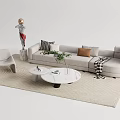 Modern Sofa Coffee Table Combination Sofa Coffee Table 3d model