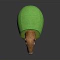 Adorable Capybara Wearing Green Avocado Shell Looking Funny In Studio Shot