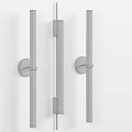 Modern Metal Wall Lamps with Long Strip Design in Gold and Silver Finish