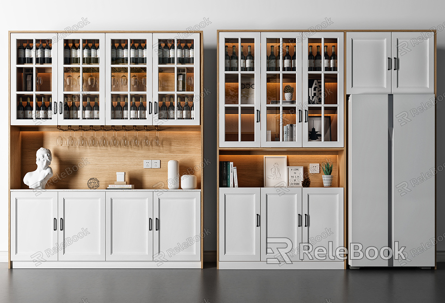 Nordic Wine Cabinet model