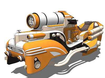 Modern Motorcycle 3d model
