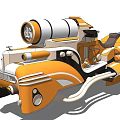 Modern Motorcycle 3d model
