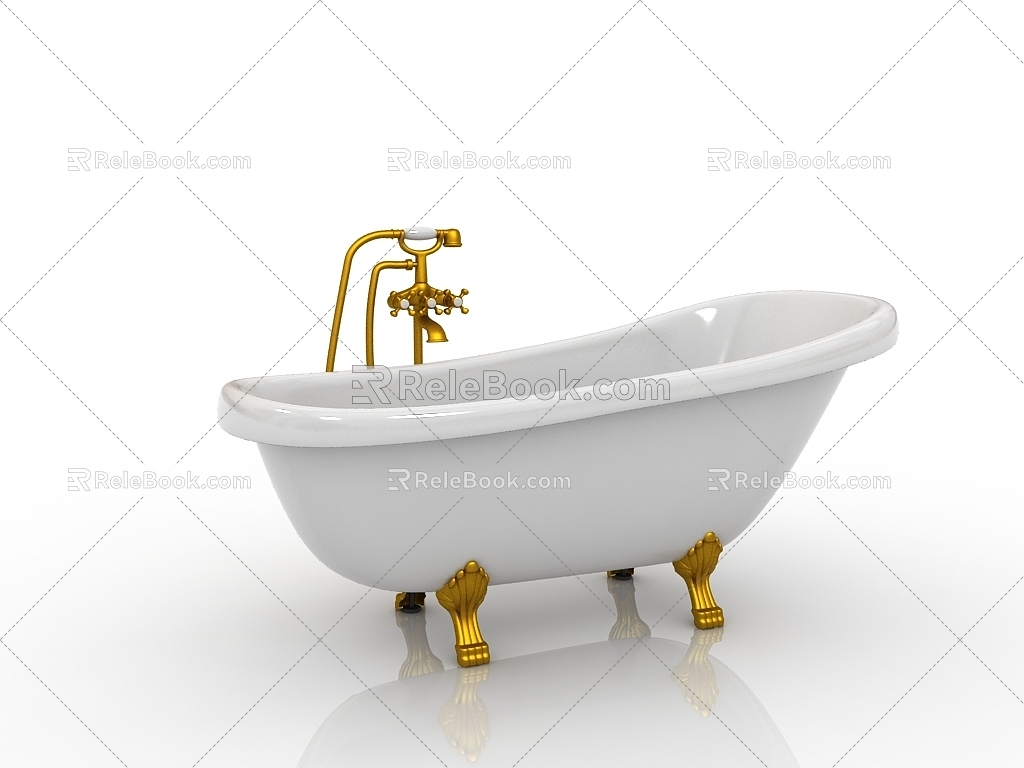 Modern Bathroom Supplies Bathtub 3d model