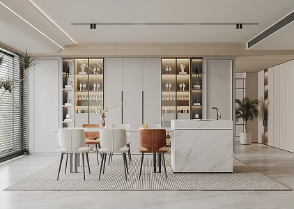 Modern Restaurant 3d model