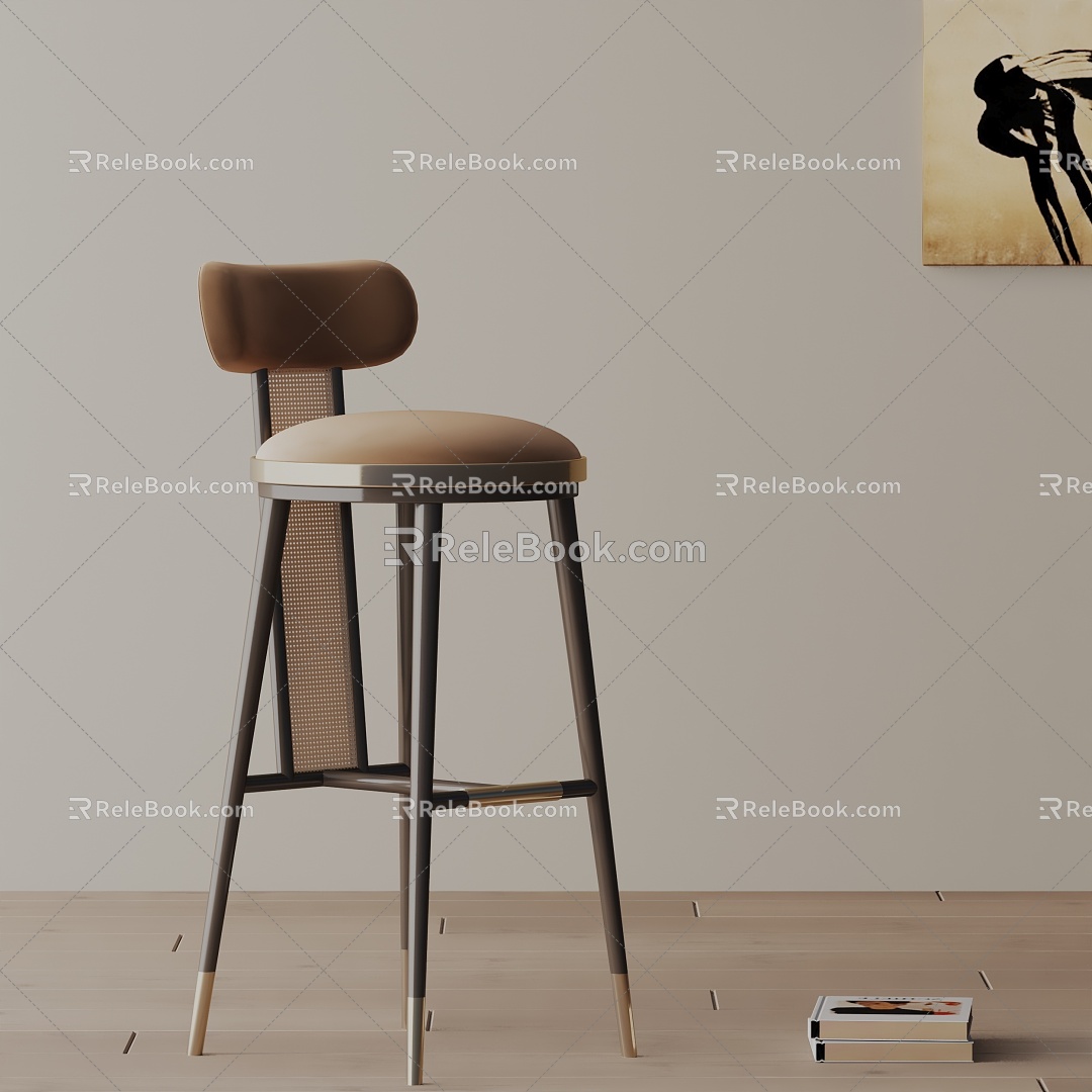 Modern Bar Chair 3d model