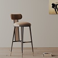 Modern Bar Chair 3d model