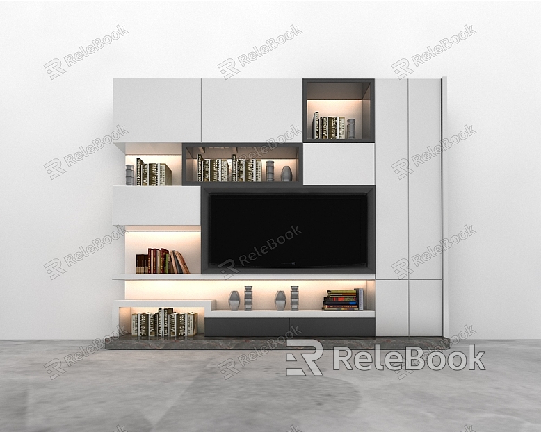 Modern TV Background Cabinet model