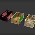 Three Different Colored Wooden Storage Baskets with Metal Mesh for Home Organization and Decor