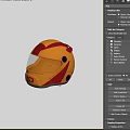 Orange And Red Motorsport Helmet With RAD Logo Tinted Visor And Streamlined Design