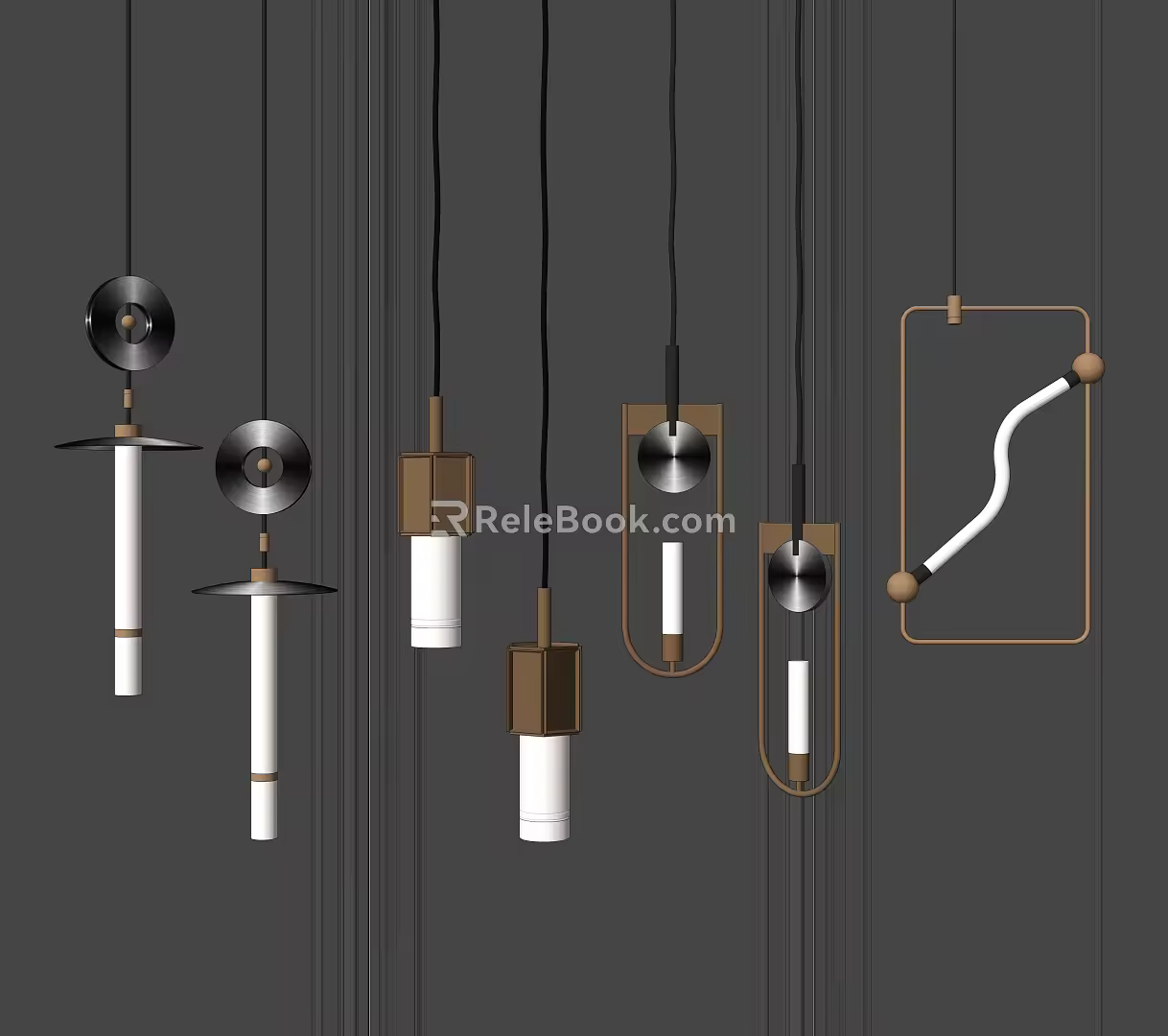 Modern chandelier 3d model