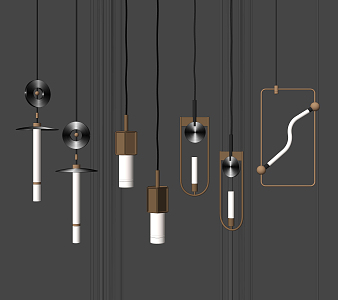 Modern chandelier 3d model