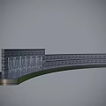Modern Gray Brick Water Feature Wall With Curved Base And Flowing Water