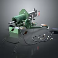 Green Portable Household Cleaning Machine With Long Hose And Efficient Nozzle For Daily Home Use