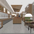 Happy House Restaurant Interior With Wooden Decor Pendant Lights Plants Tables And Chairs