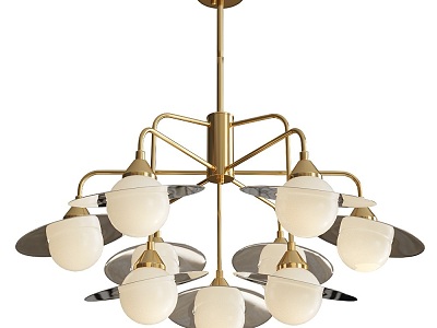 Saturn modern chandelier 18w 3d model