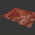Detailed Natural Landscape Terrain with Mountain Ranges Green Valleys and River Paths
