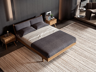 Style Commodity Bed 3d model