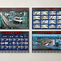 Advanced Projection Monitoring System For Traffic Control Center With Multiple Screens And Real Time Surveillance