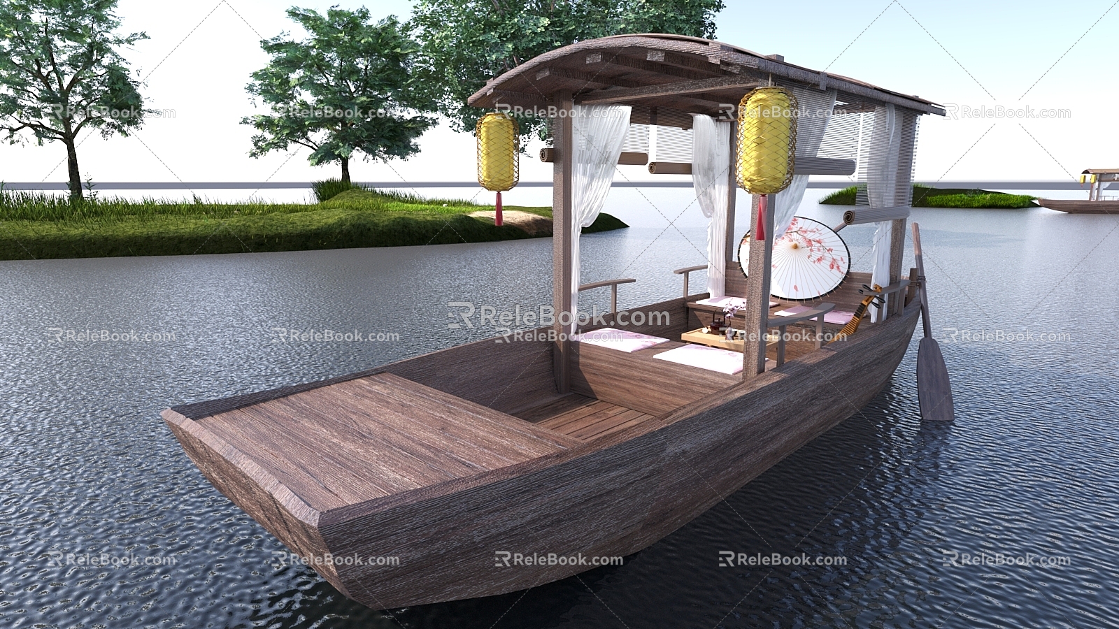 Chinese boat Wupeng boat 3d model