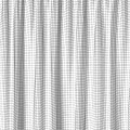 White Sheer and Dark Blue Thick Curtains for Home Window with City View