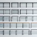 Contemporary Glass Railings Featuring Metal Frames And Different Modern Design Styles 3d model