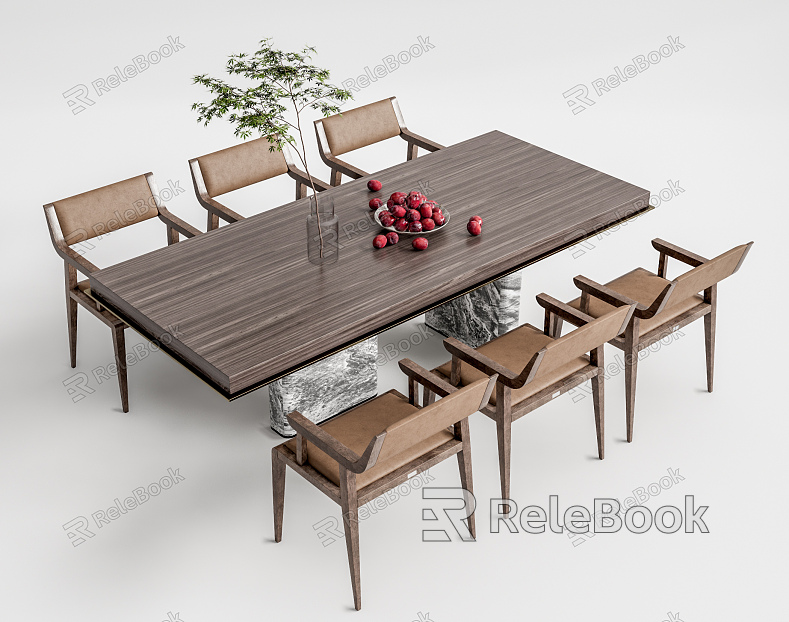 Quiet table and chair combination model