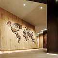 Yunnan Construction Engineering Decorative Panels Showroom With Modern Exterior And Glass Doors