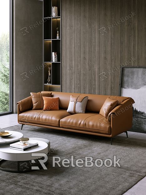 modern double sofa sofa model