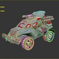 armored fighting vehicle tank armored fighting vehicle 3d model