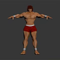 Modern game character cutting tooth Fan Ma cutting tooth cartoon character cartoon character 3d model