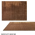 Soft Brown Textured Square Carpet With Woven Design For Home Decor