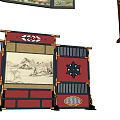 Traditional Decorative Screens with Various Designs and Intricate Wooden Frames