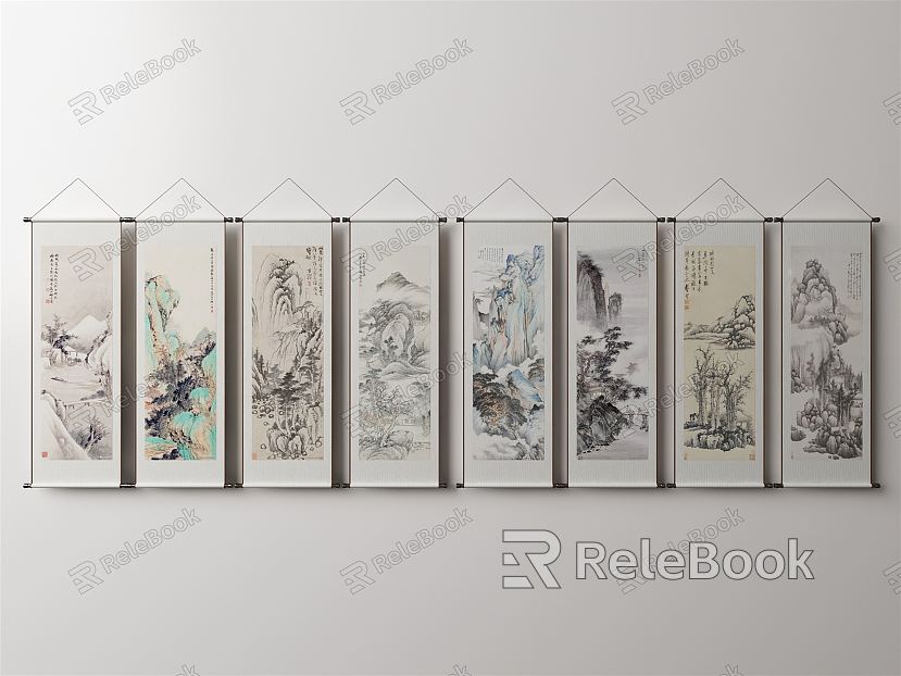 New Chinese Landscape Painting Wall Decoration Hanging Painting model