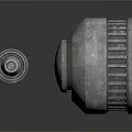 Gray Textured Industrial Machinery Parts With Two Different Sizes