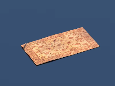 Soft Fabric Decorative Traditional Patterned Rug For Living Room Home Decor 3d model