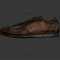 Classic Brown Leather Lace Up Shoes With Durable Sole And Retro Design