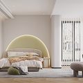 Minimalist Bedroom 3d model