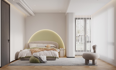 Minimalist Bedroom 3d model