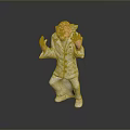 Wise Old Man Old Man Ancient Old Man Ancient Wise Warlock Taoist priest wizard mage 3d model