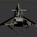 Advanced Spacecraft With Solar Wings Metallic Structure And Instrument Module For Cosmic Exploration